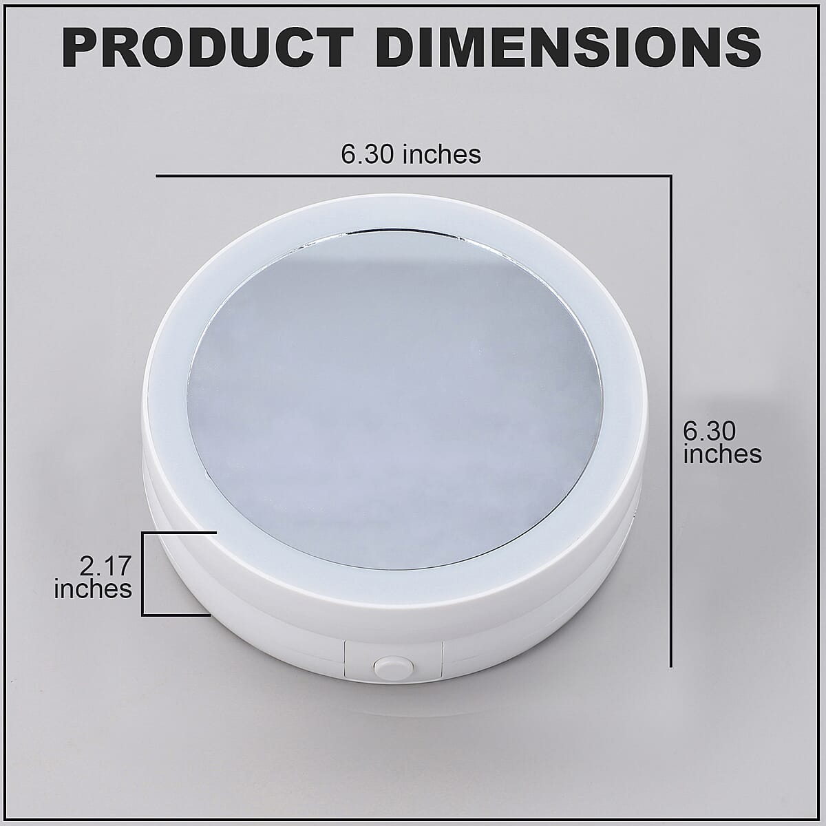 White LED Double Sided Mirror (AAx4 Not Included) image number 3