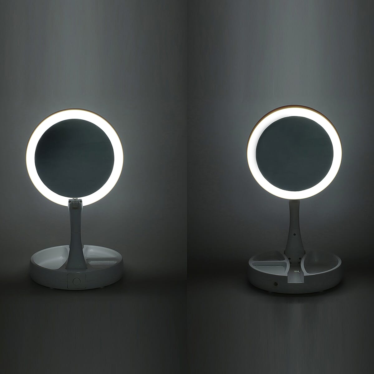White LED Double Sided Mirror (AAx4 Not Included) image number 4