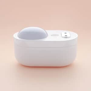 The 5th Season Double Spray Humidifier with Ceiling Projection in White with Lavender Essential Oil