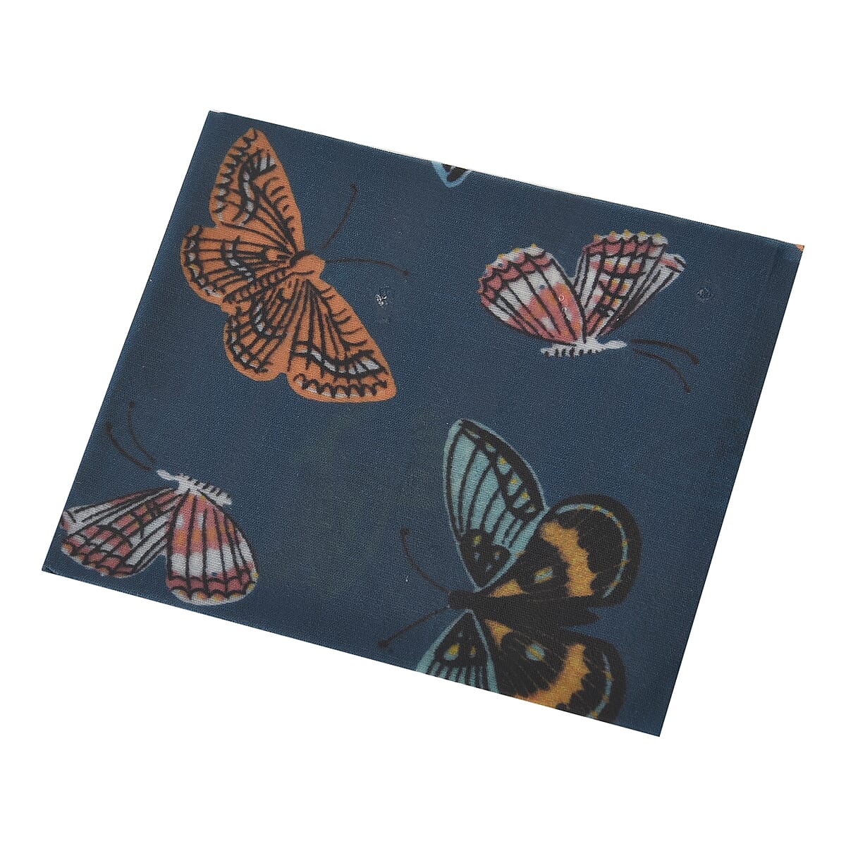 Set of 5 Blue Reusable Beeswax Butterfly Pattern Wrap image number 1