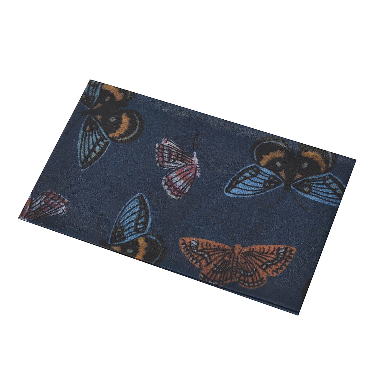 Set of 5 Blue Reusable Beeswax Butterfly Pattern Wrap image number 2