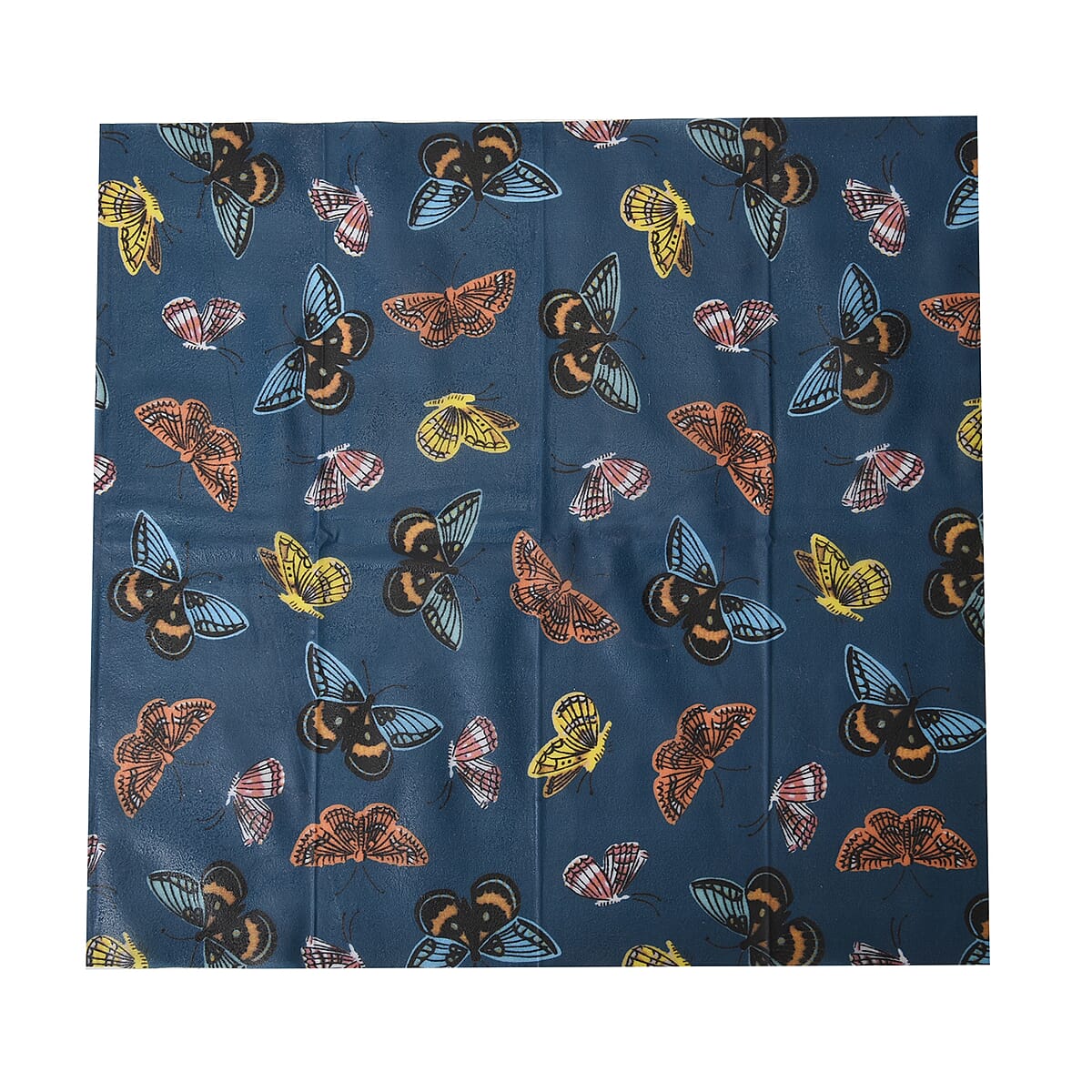 Set of 5 Blue Reusable Beeswax Butterfly Pattern Wrap image number 6