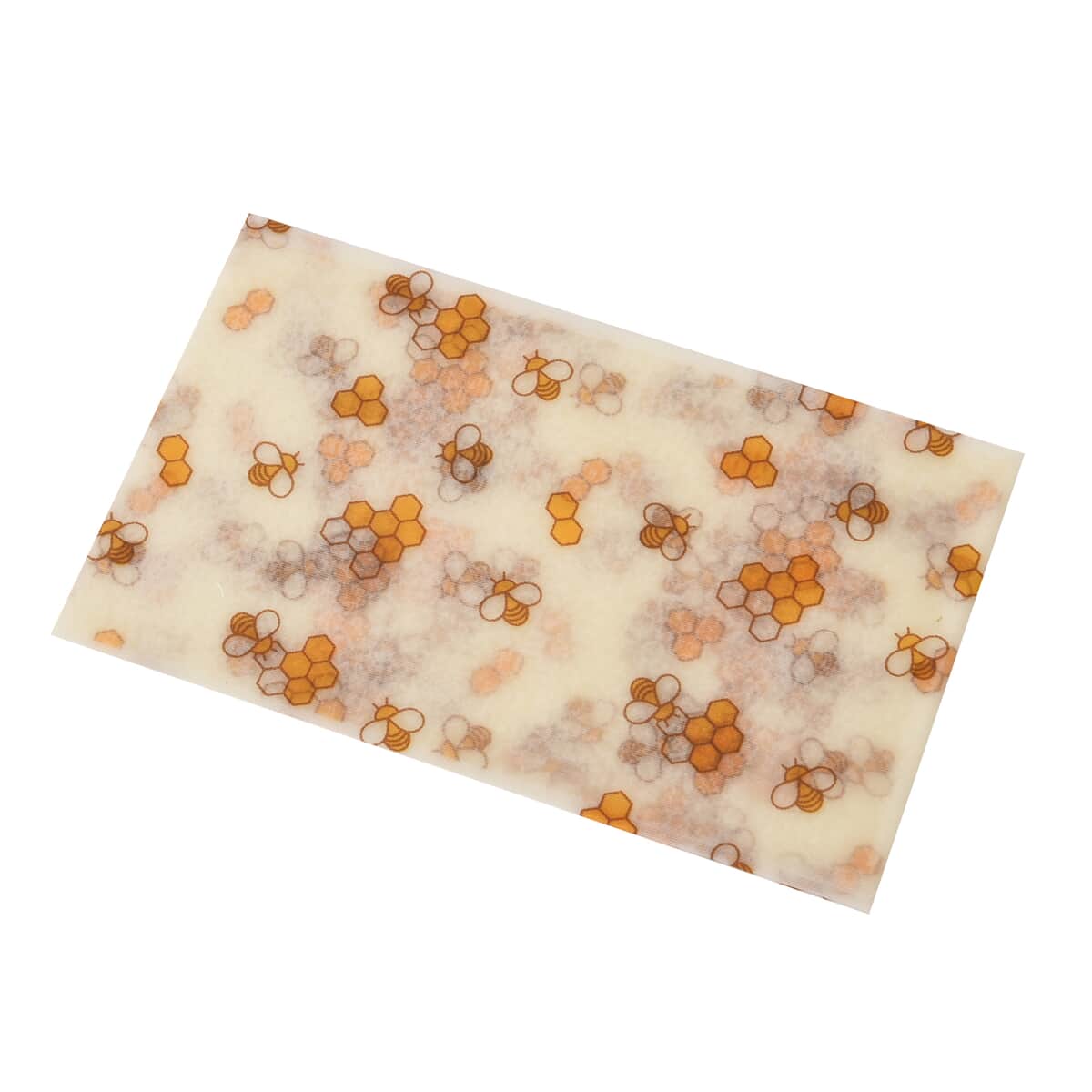 Set of 5 White and Yellow Reusable Beeswax Butterfly Pattern Wrap image number 2