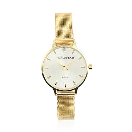 diamond and co watch quartz