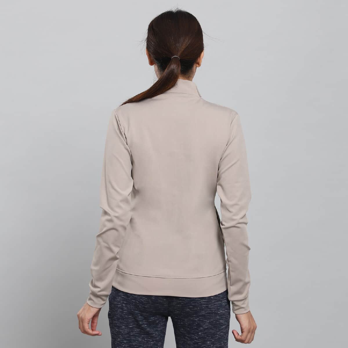 Jovie Gray Polyester Jacket- 1X image number 2