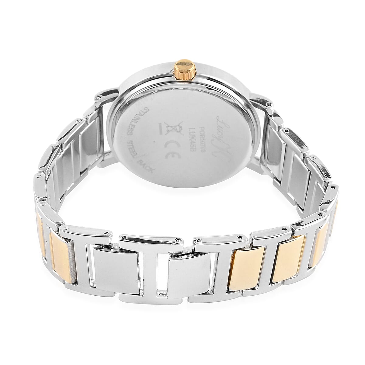 LUCY K Japanese Movement Watch in Goldtone with Faux MOP Dial and Adjustable Strap image number 4