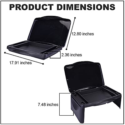 Homesmart Plastic Folding Lap Desk with Storage Space