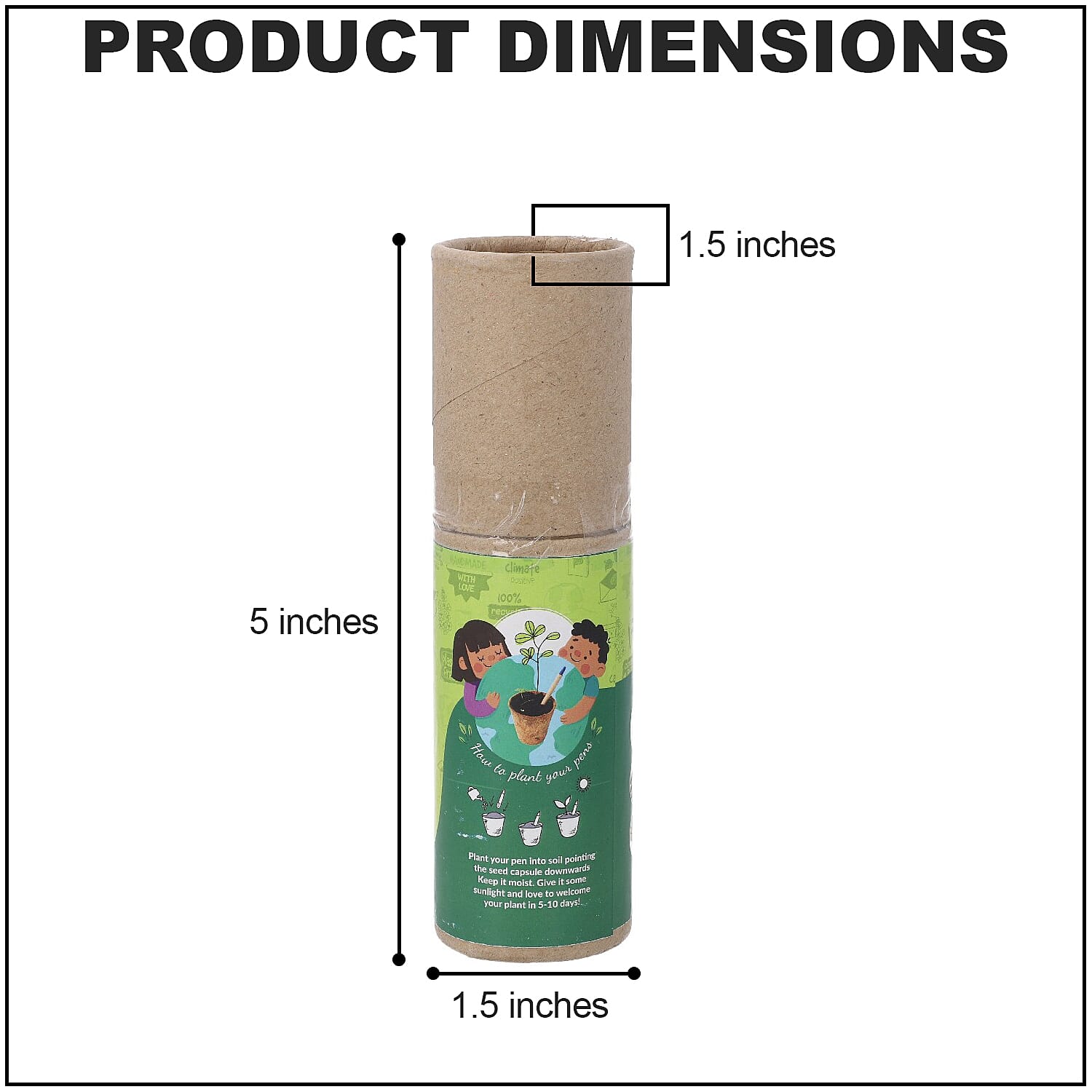 Set of 20 Recycled Paper Pen with Flower Seed