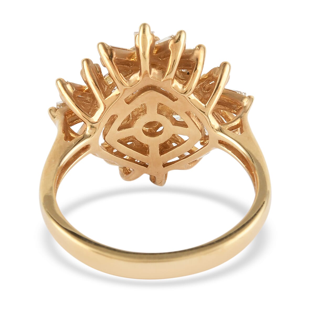 Diamond G-H I3 Ring in 10K Yellow Gold (Size 7.0) 4.75 Grams 1.00 ctw image number 3