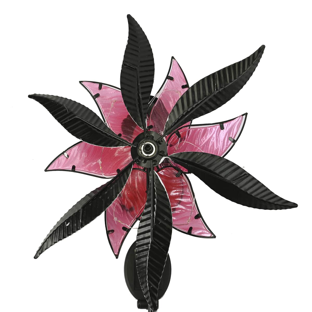 Multi Color Hand Painted Flamingos Solar Wind Spinner image number 4