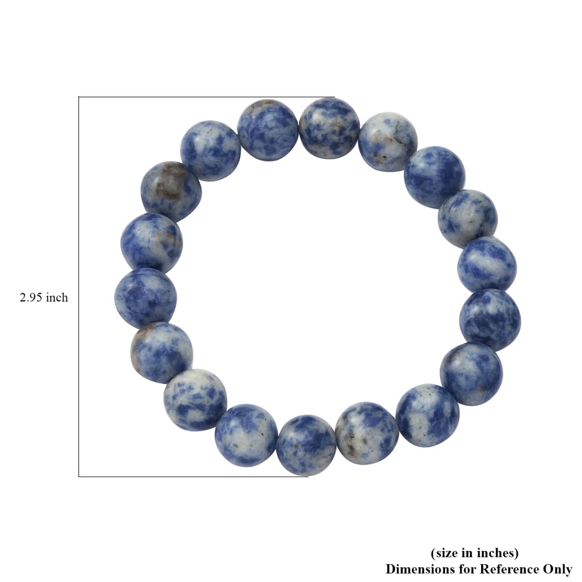 Sodalite Beads Stretch Bracelet 100.00 ctw image number 1