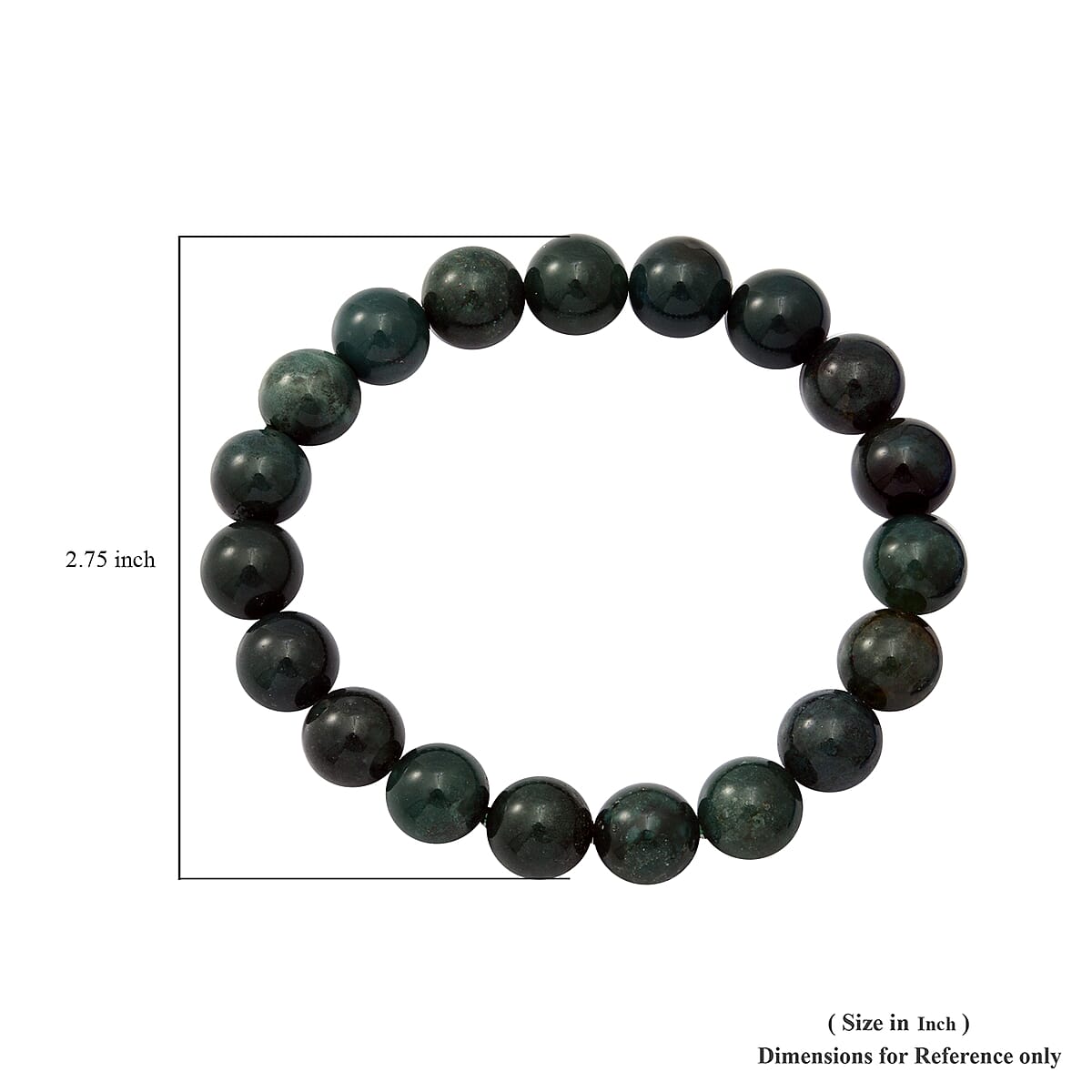 Dragon Blood Jasper (D) Beaded Stretch Bracelet 125.00 ctw image number 2