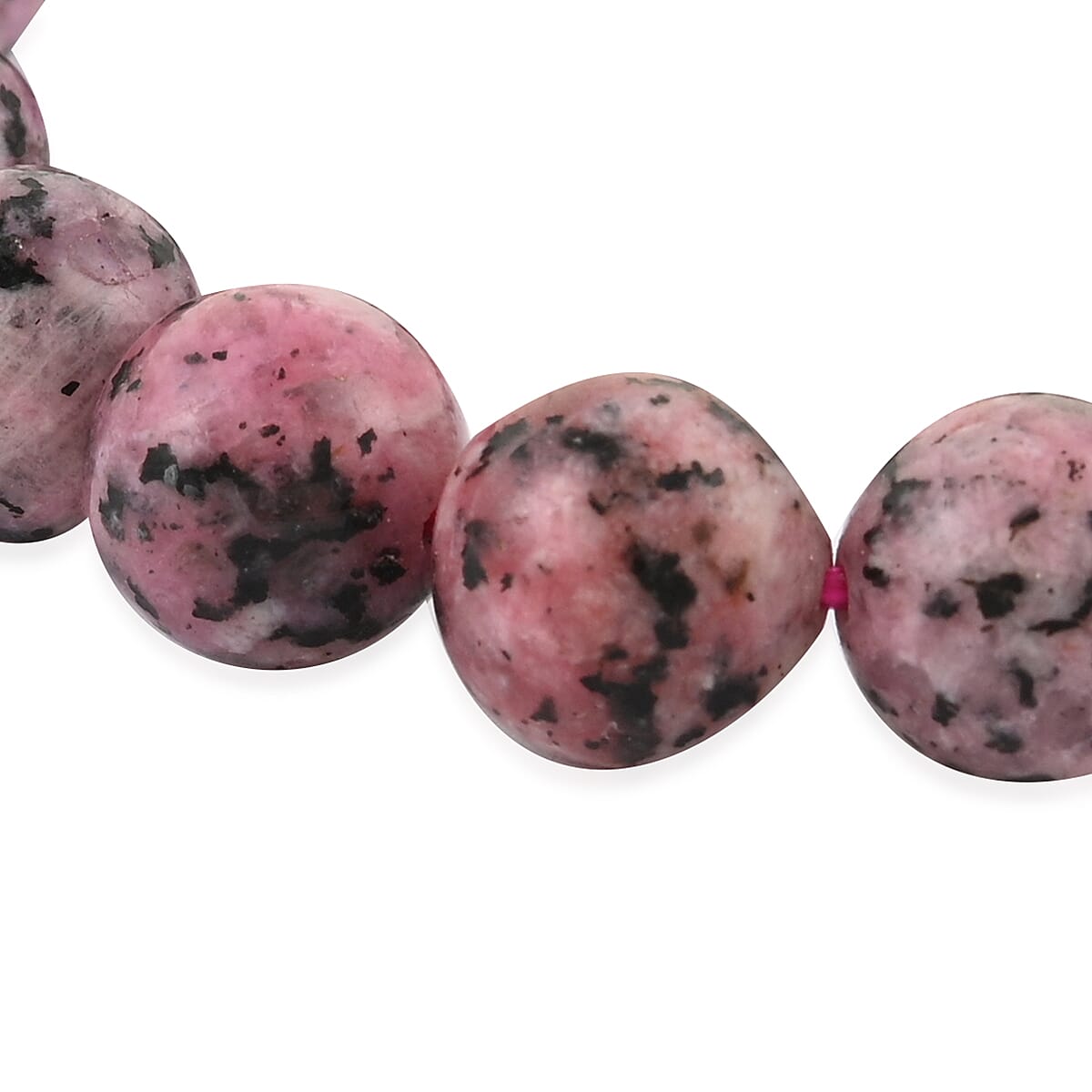 Rhodochrosite Beaded Stretch Bracelet 150.00 ctw image number 1