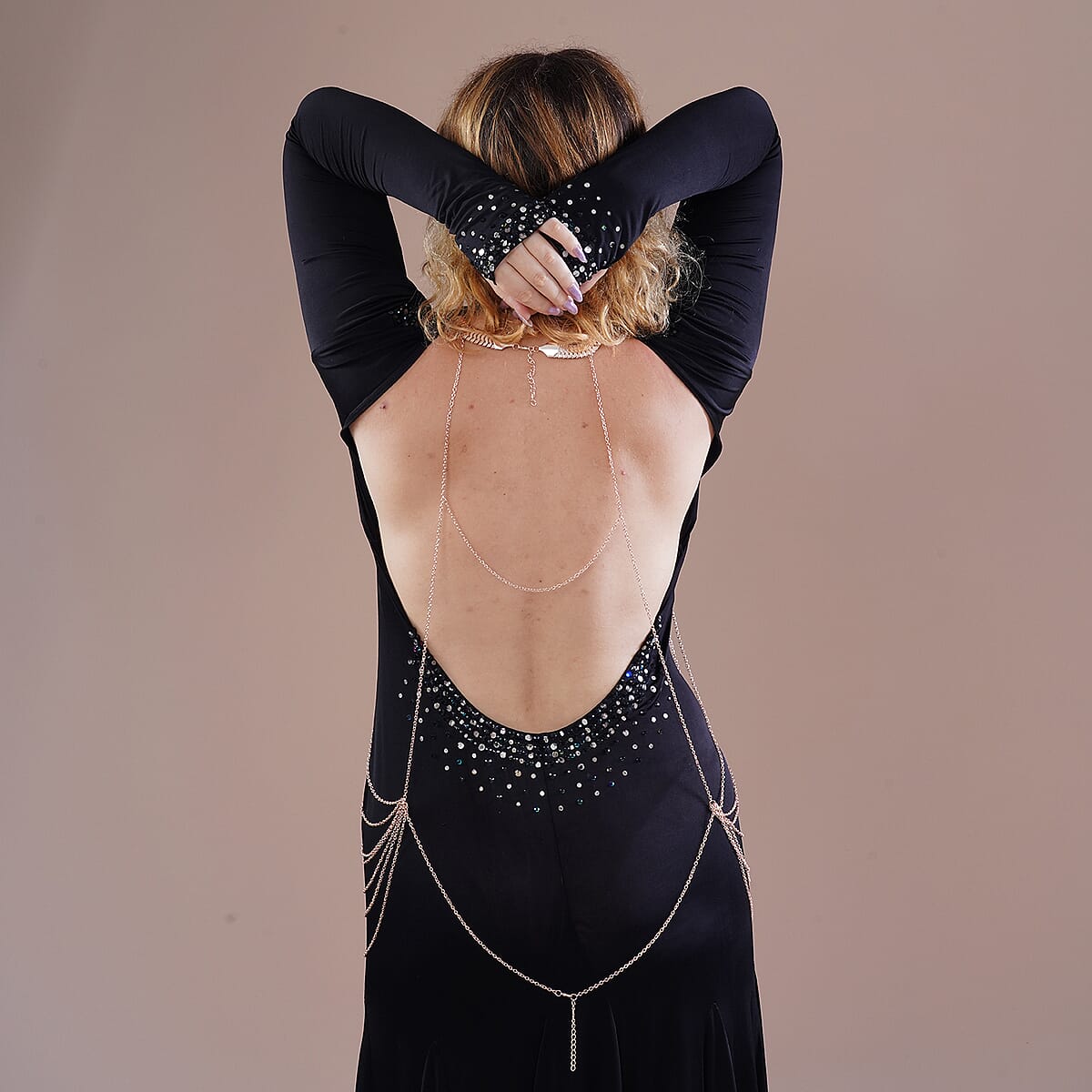 Rosetone Multi Strand Body Chain (21.5-23.5 Inches) image number 2