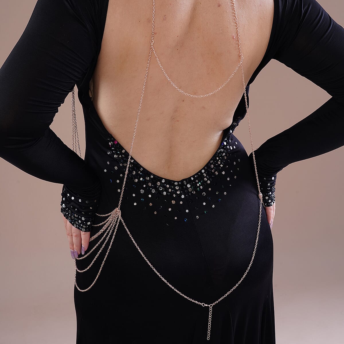 Rosetone Multi Strand Body Chain (21.5-23.5 Inches) image number 3