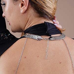 Silvertone Multi Strand Body Chain (21.5-23.5 Inches)