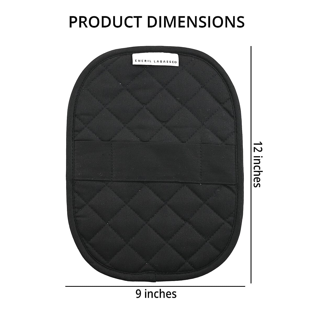 Black Silicone Pot Rest with Handle image number 3