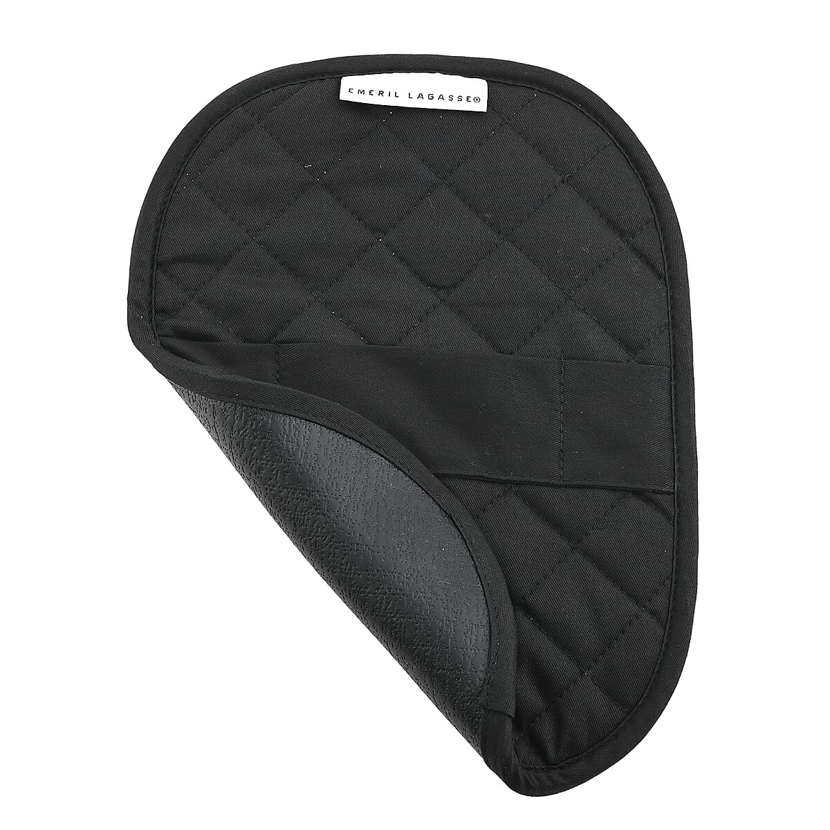 Black Silicone Pot Rest with Handle image number 4