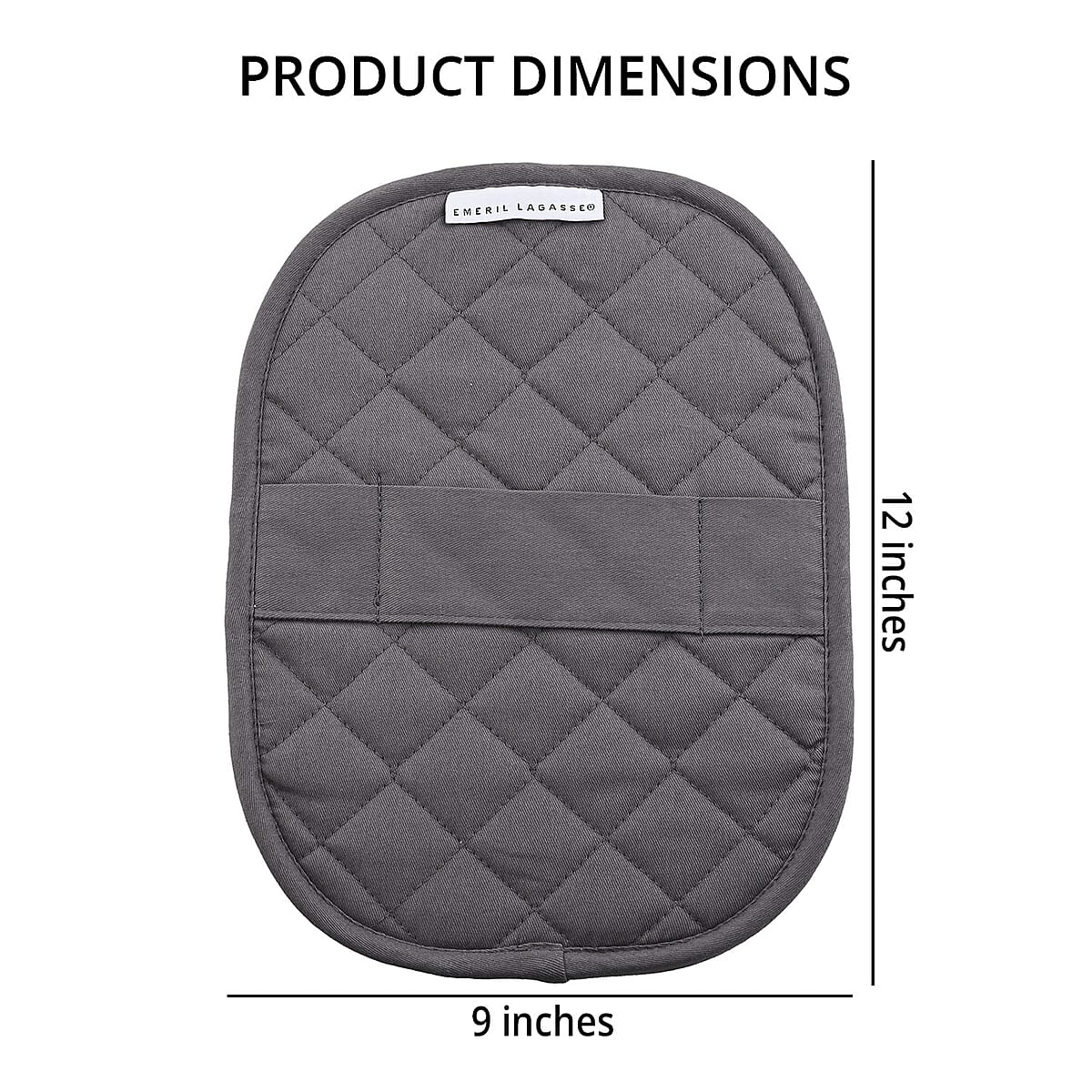 Grey Silicone Pot Rest with Handle image number 3