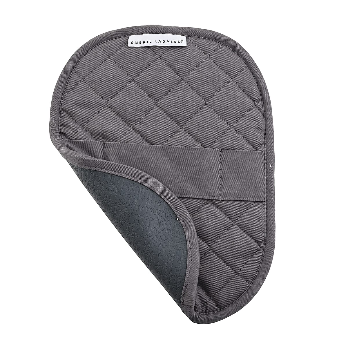 Grey Silicone Pot Rest with Handle image number 4