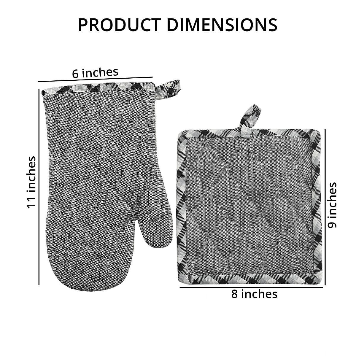 Natural License to Grill Oven Mitt/Pot Holder 2pcs Set image number 3