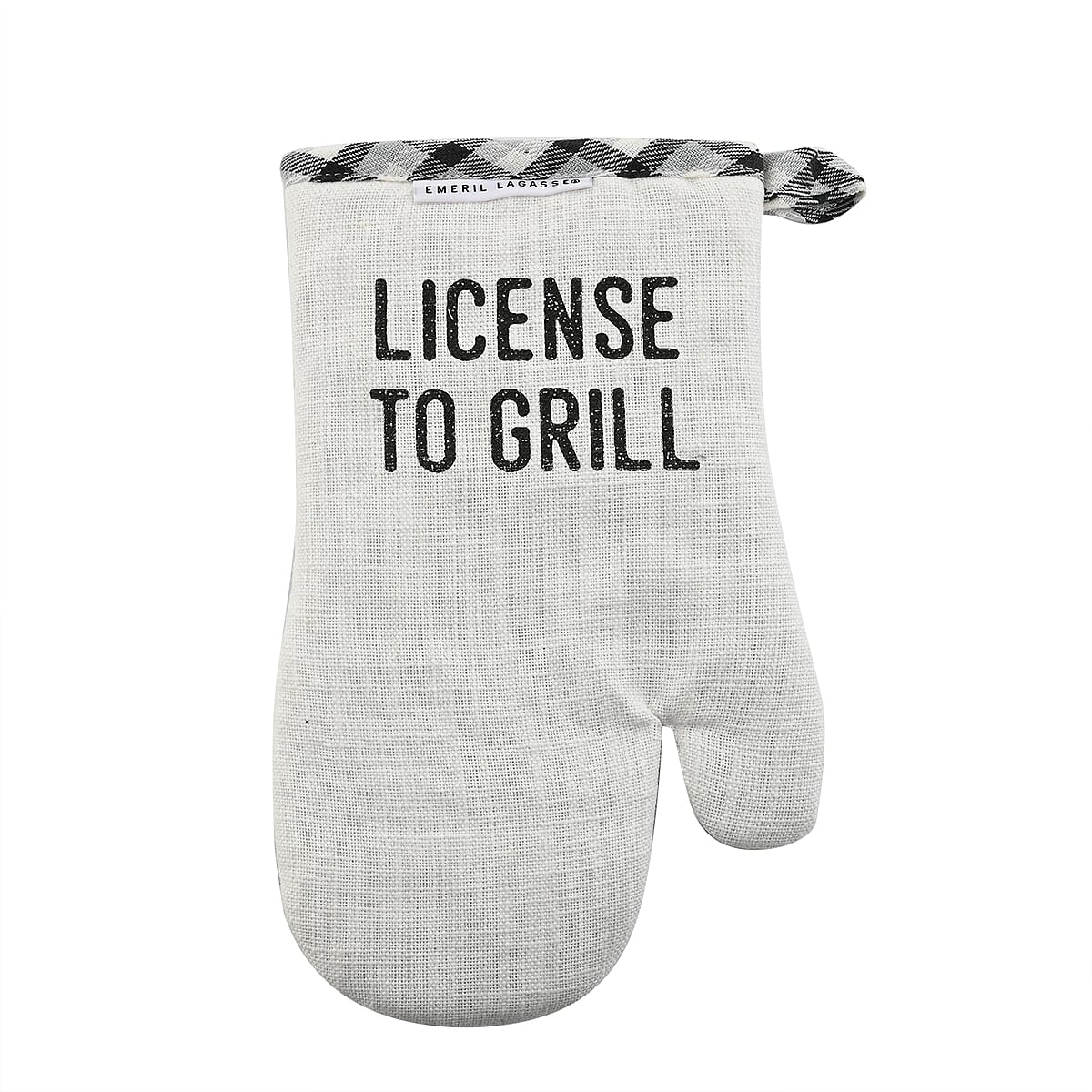 Natural License to Grill Oven Mitt/Pot Holder 2pcs Set image number 4