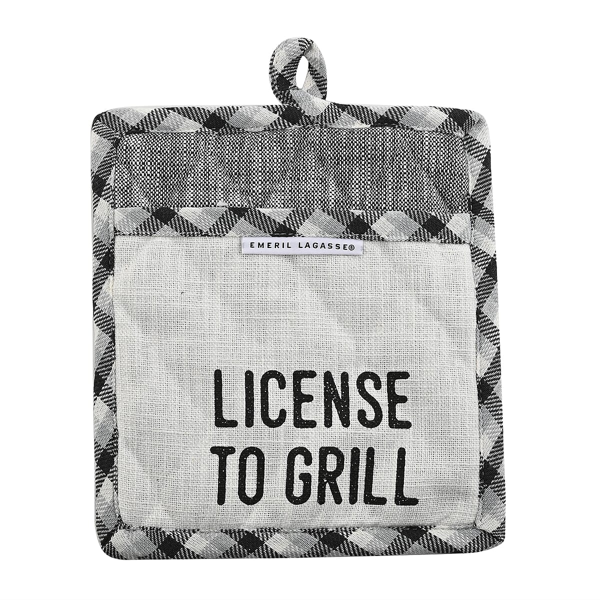 Natural License to Grill Oven Mitt/Pot Holder 2pcs Set image number 5