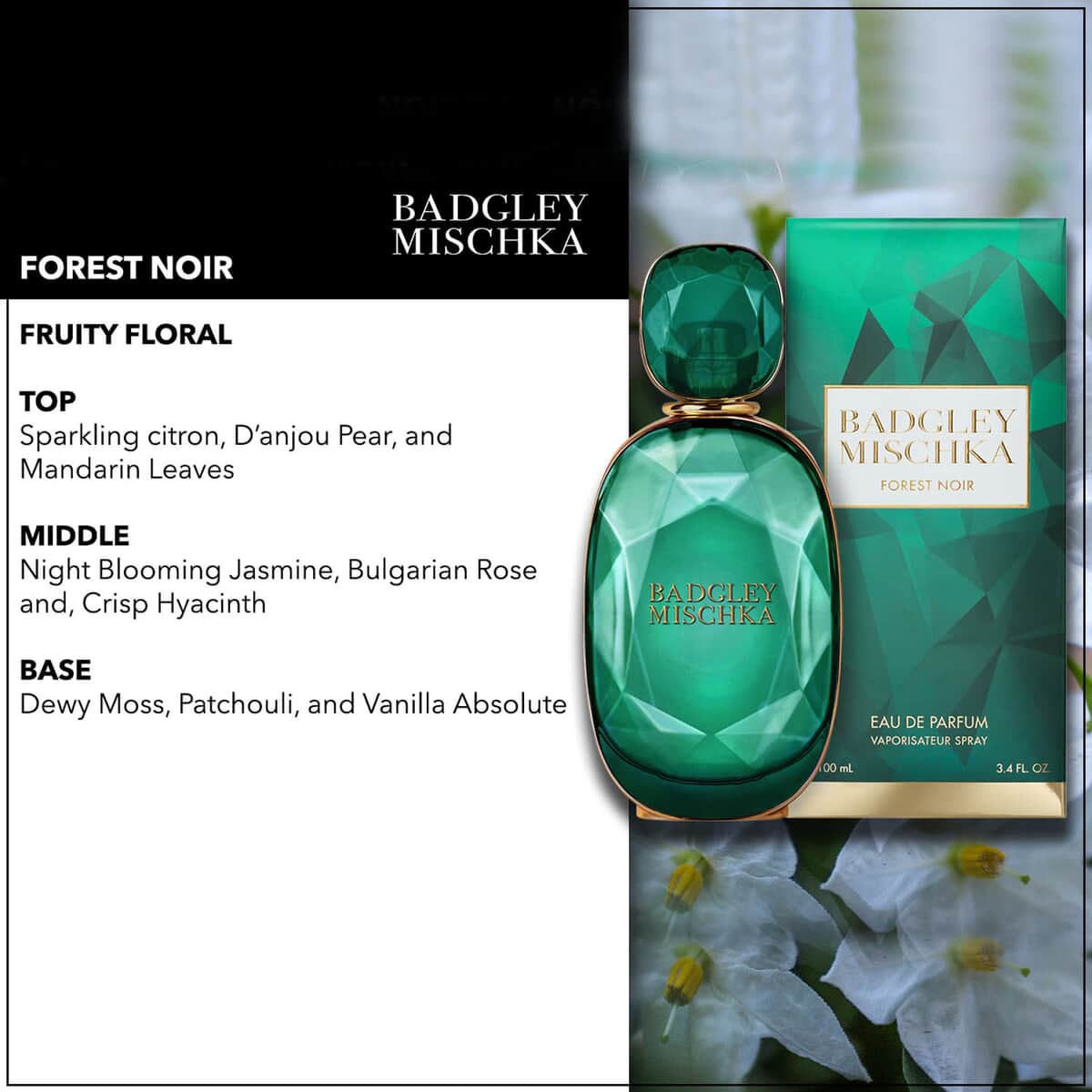 Badgley Mischka Forest Noir Eau de Parfum 3.4oz/100ML image number 2
