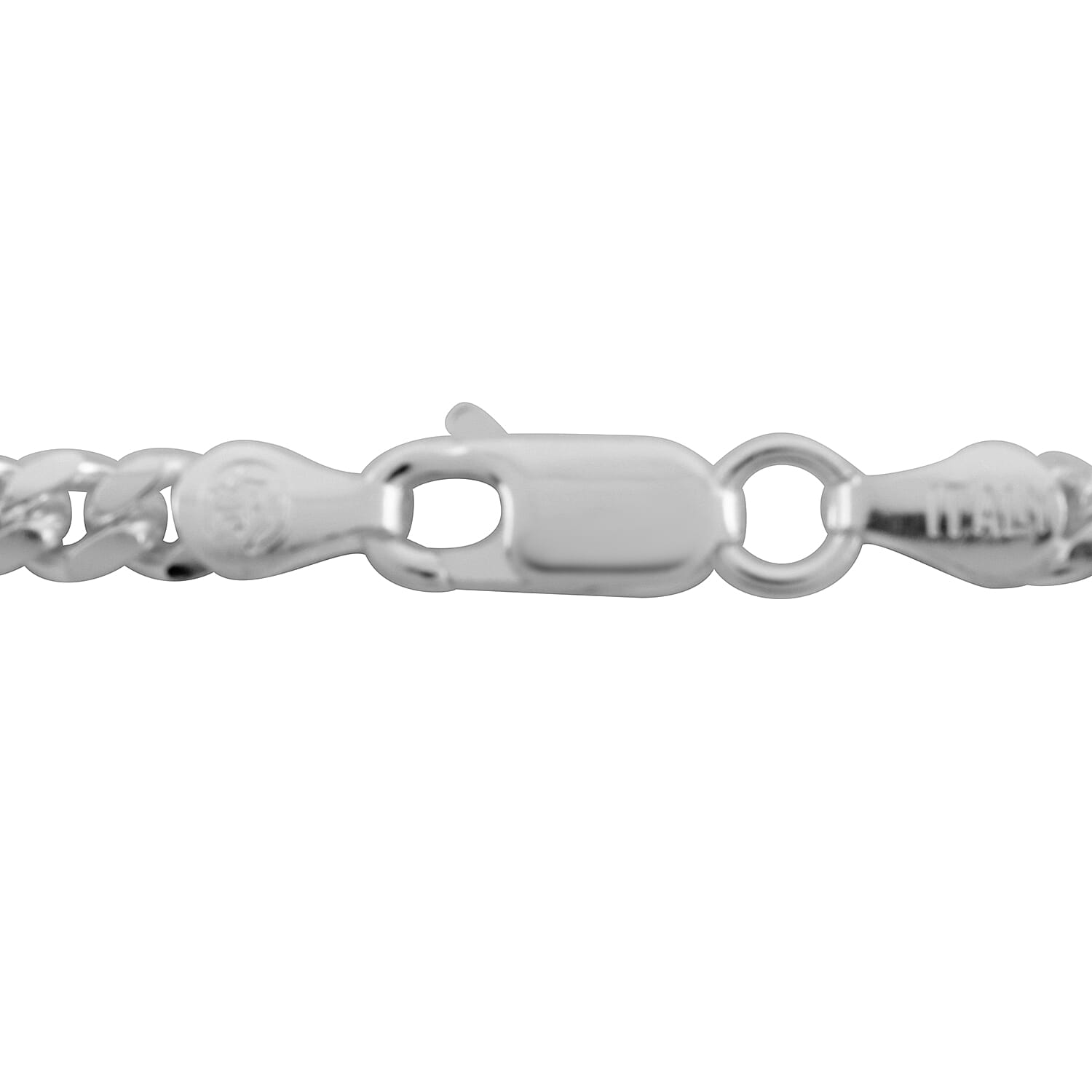 Italian Figaro Necklace 22 Inches in Sterling Silver 24.20 Grams