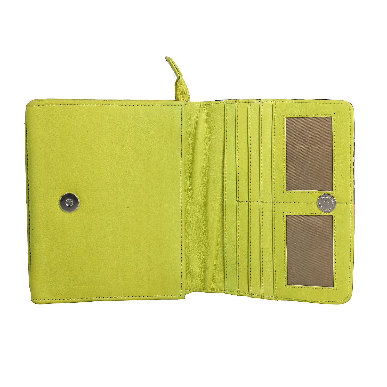 SUKRITI Light Green Butterfly Theme Genuine Leather Ladies Crossbody Bag