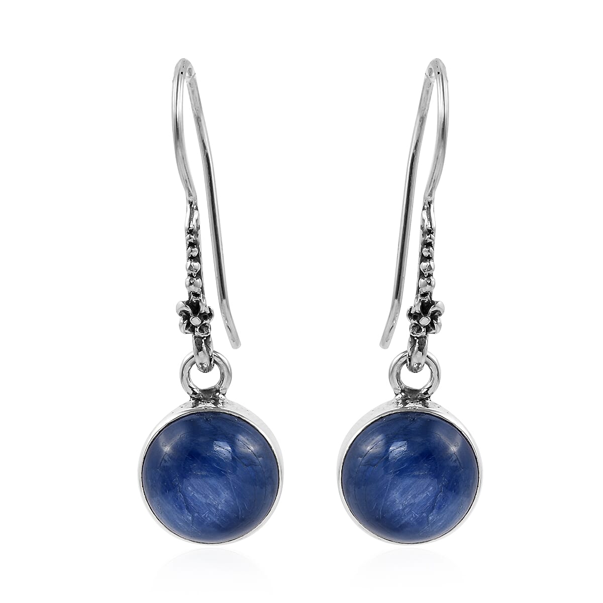 Bali Legacy Himalayan Kyanite Dangling Earrings in Sterling Silver 9.60 ctw