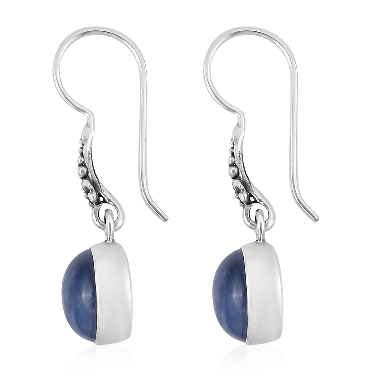 Bali Legacy Himalayan Kyanite Dangling Earrings in Sterling Silver 9.60 ctw