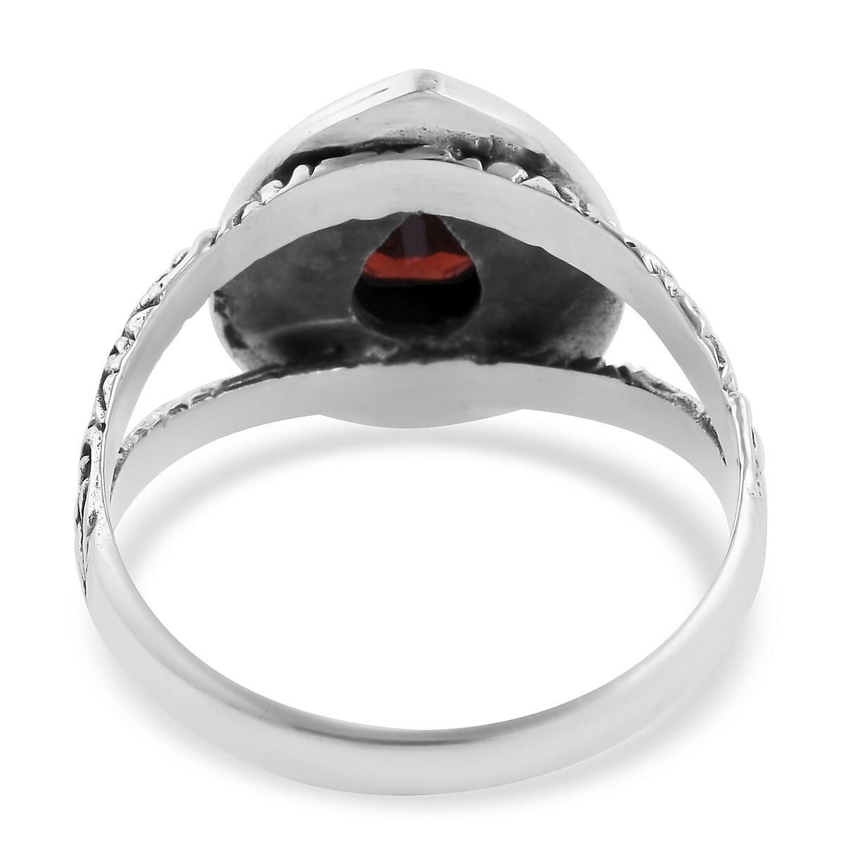 Bali Legacy Mozambique Garnet Ring in Sterling Silver (Size 10.0) 1.50 ctw