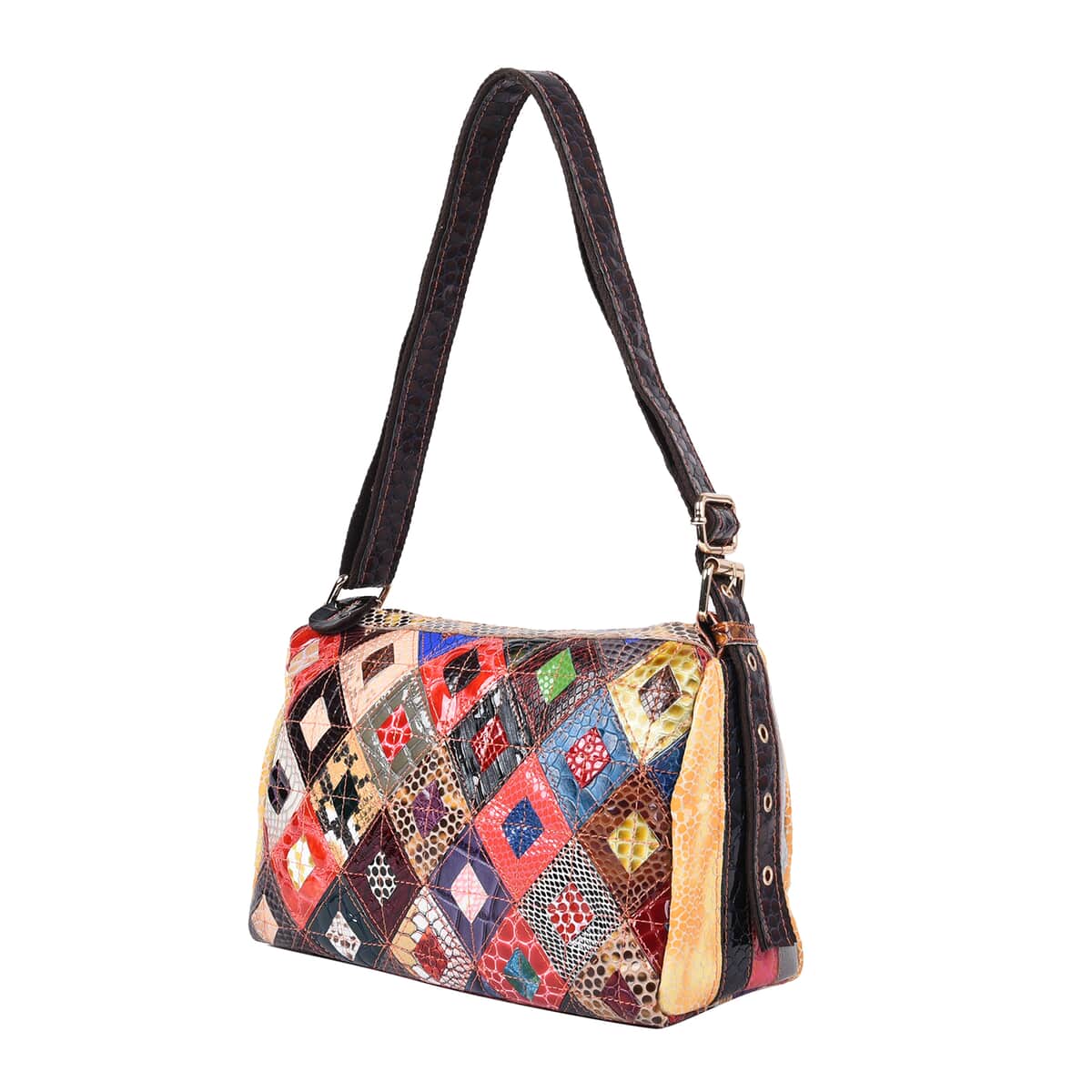 CHAOS BY ELSIE Multi Color Genuine Leather Crossbody Bag image number 5