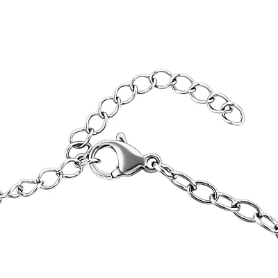 Zoo Theme Charm Anklet in Stainless Steel (9-11 Inches)