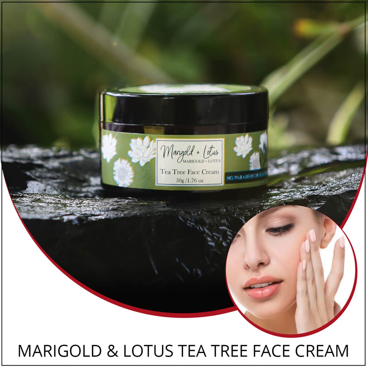 Marigold + Lotus Tea Tree Face Cream - 1.76 oz image number 1