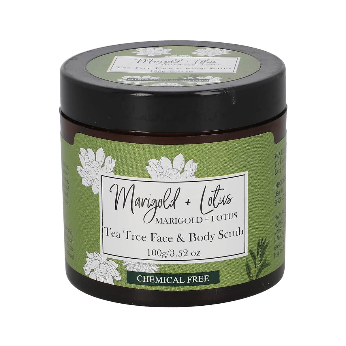 Marigold + Lotus Tea Tree Face Scrub - 3.52 oz image number 0