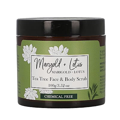 Marigold + Lotus Tea Tree Face Scrub - 3.52 oz