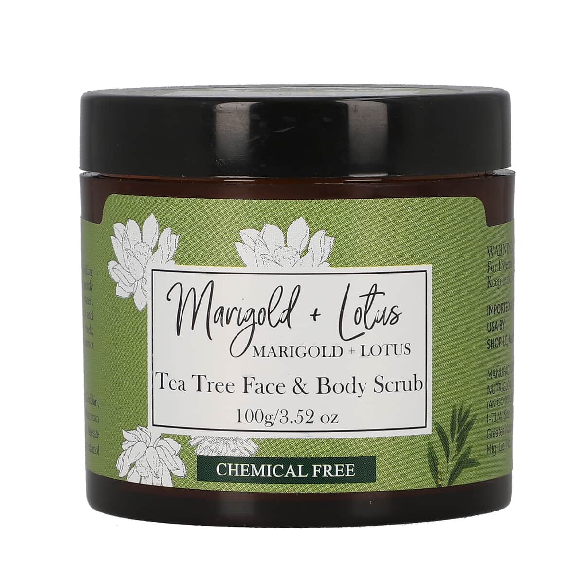 Marigold + Lotus Tea Tree Face Scrub - 3.52 oz image number 5