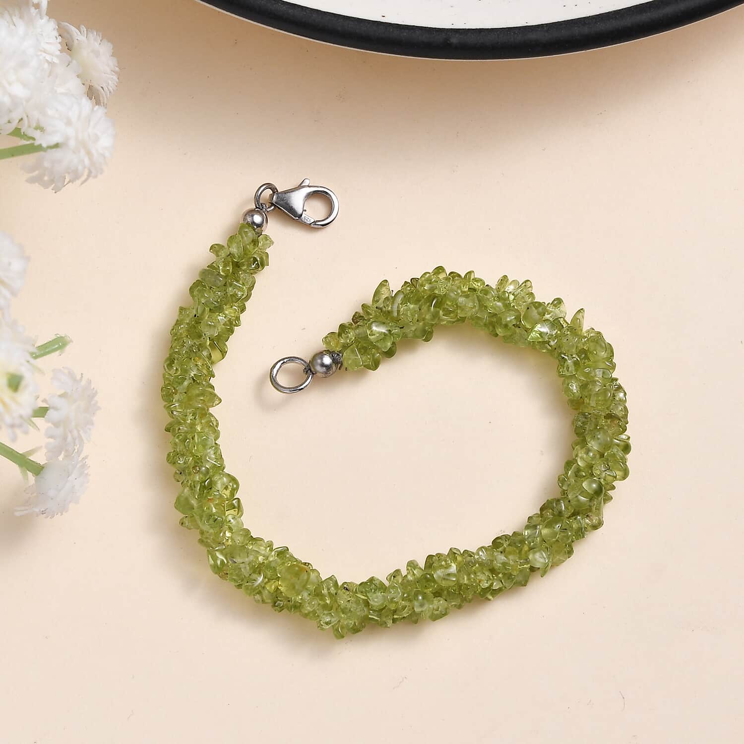 3 Strand shops Peridot Bracelet