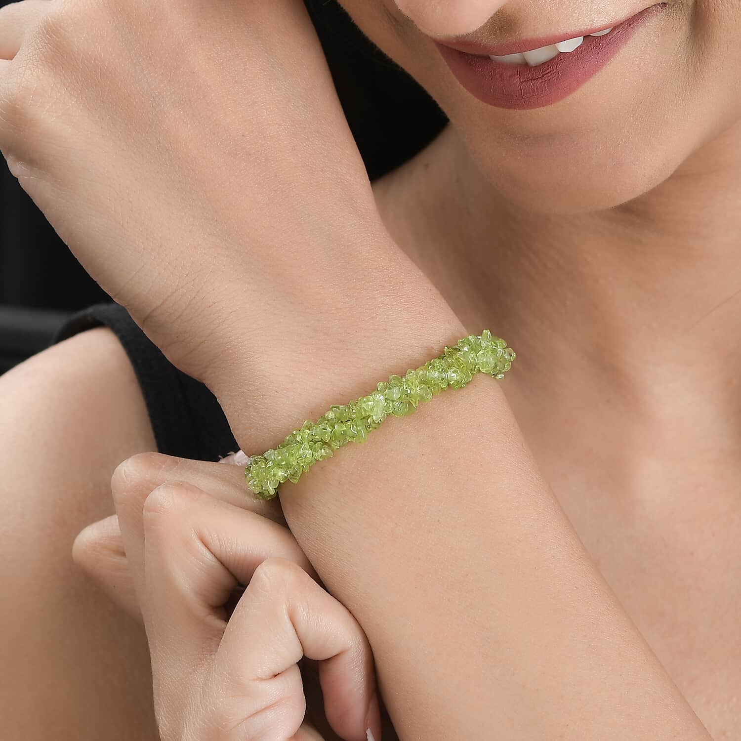 3 Strand outlets Peridot Bracelet