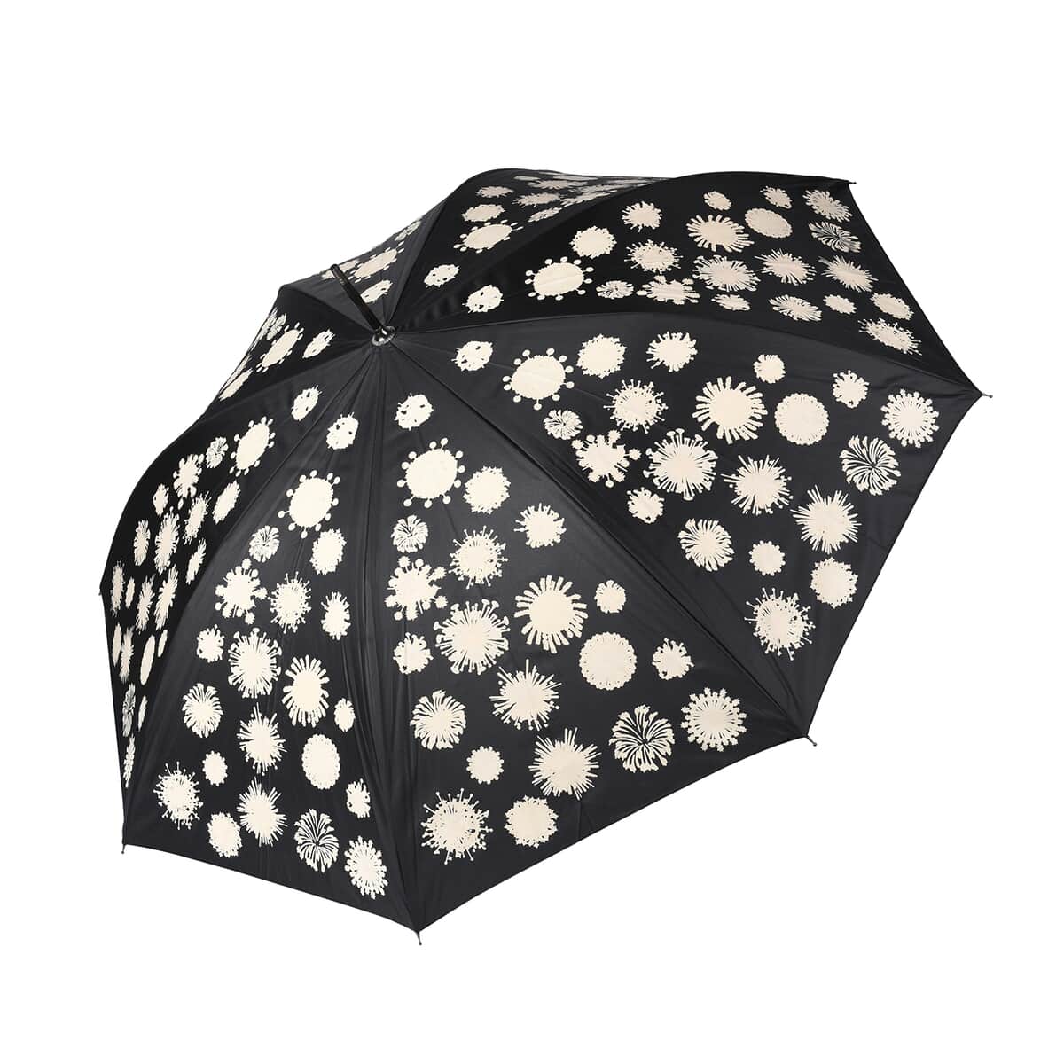 Magical Painted Pattern Color Changing Umbrella - Black and White (40.5") image number 0