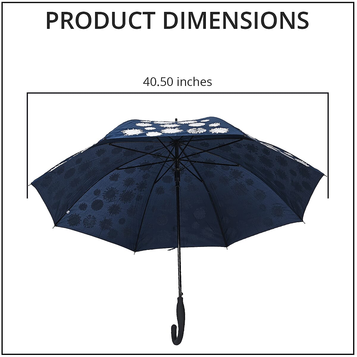 Magical Painted Pattern Color Changing Umbrella - Blue image number 3