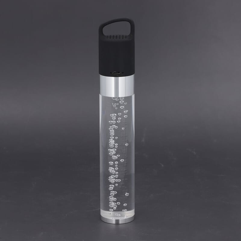 2-in-1 Wireless Creative Colorful Crystal Light with In-built Bluetooth Speaker -Black (420 mAh)