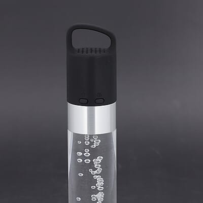 2-in-1 Wireless Creative Colorful Crystal Light with In-built Bluetooth Speaker -Black (420 mAh)