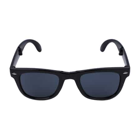 Set of 2 Foldable Sunglasses with Carry Pouch-Black image number 0
