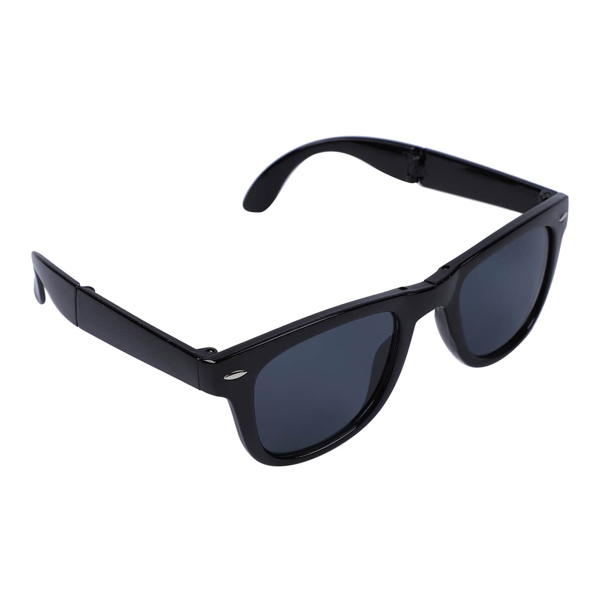 Set of 2 Foldable Sunglasses with Carry Pouch-Black image number 2