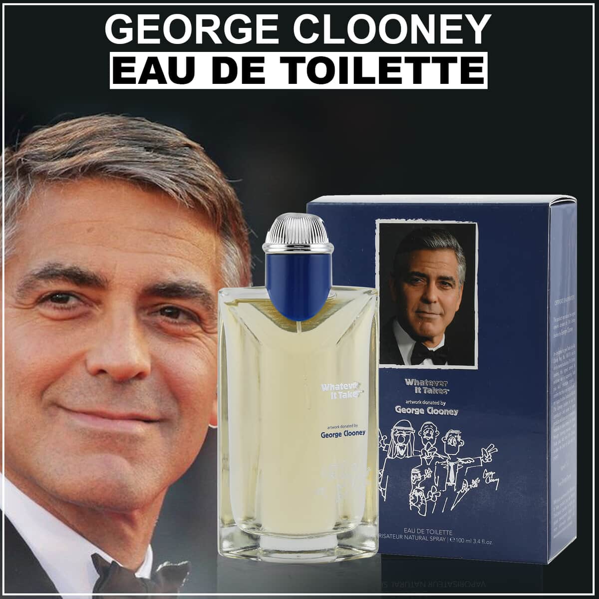 George Clooney Whatever it Takes Eau De Toilette 3.4oz image number 1
