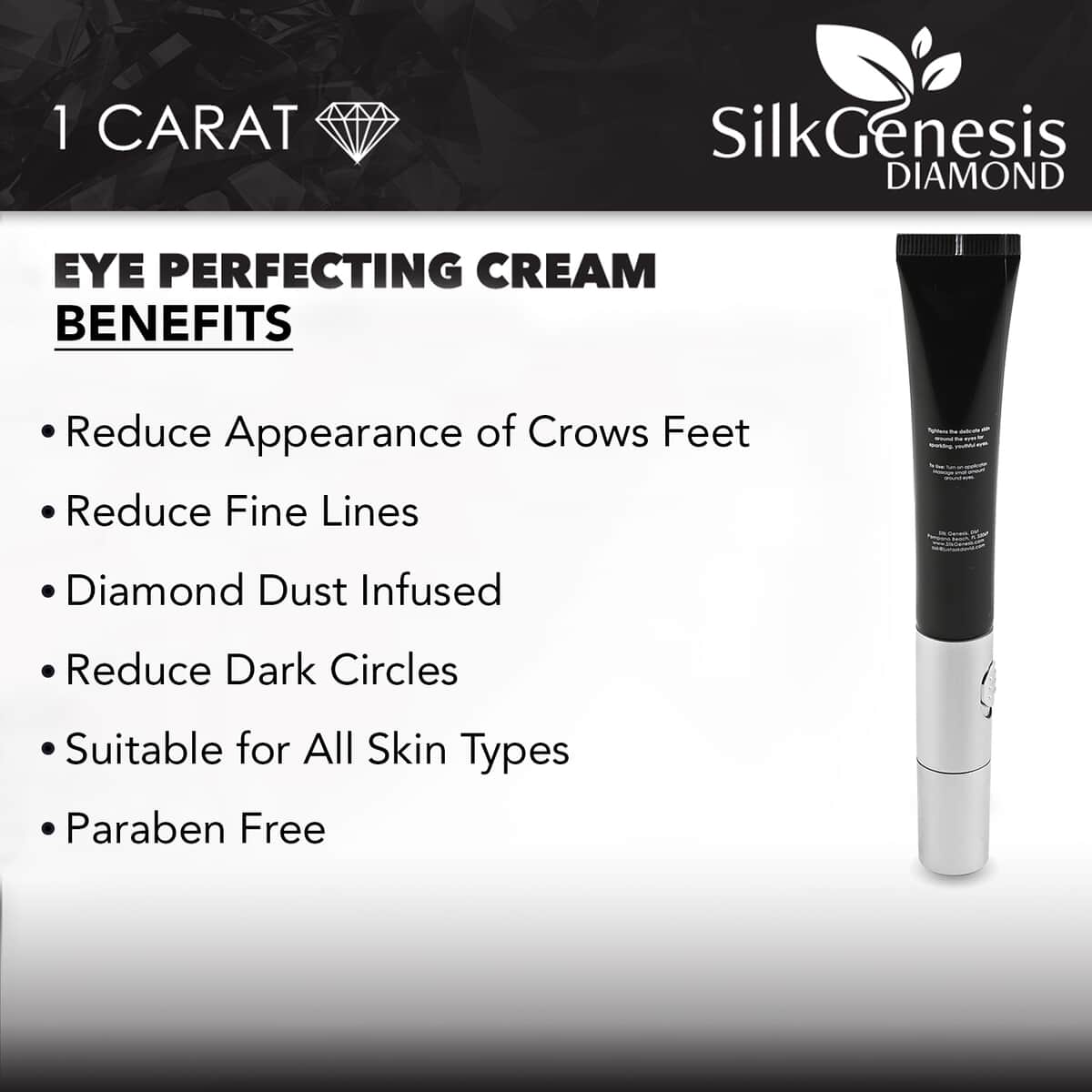 Silk Genesis Diamond 1 carat Luminous Eye Perfecting Cream Dark Circles Reducing Cream Under Eye Cream image number 2