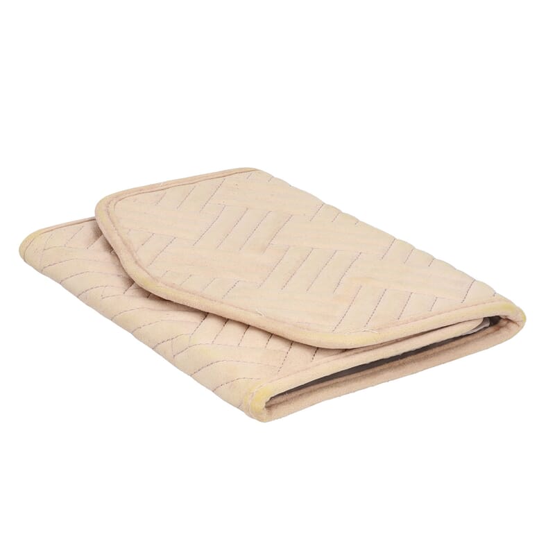 Beige Three Fold Jewelry Roll Organizer , Jewelry Organizer , Jewelry Holder , Travel Jewelry Case , Jewelry Storage